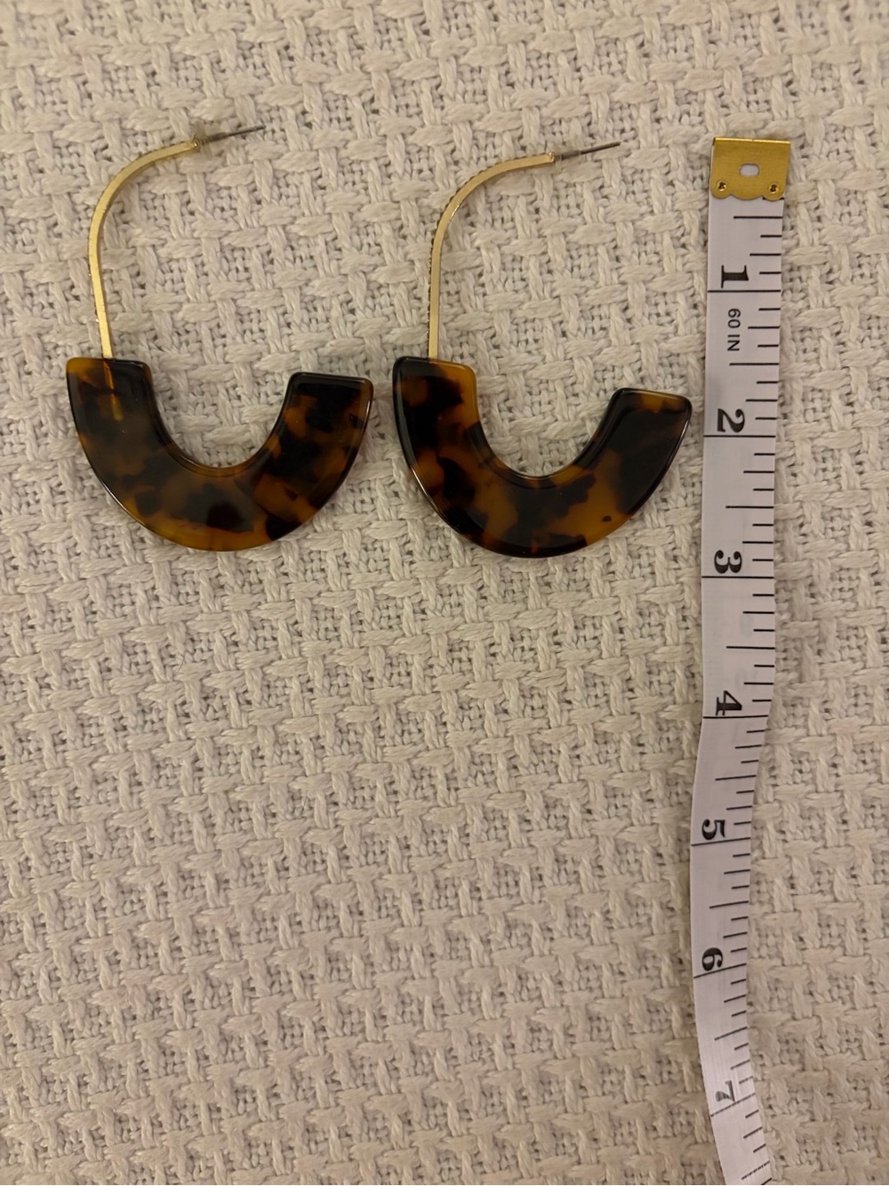 Boutique brand Tortoiseshell Hoop Drop Earrings - Women Jewelry classic neutral